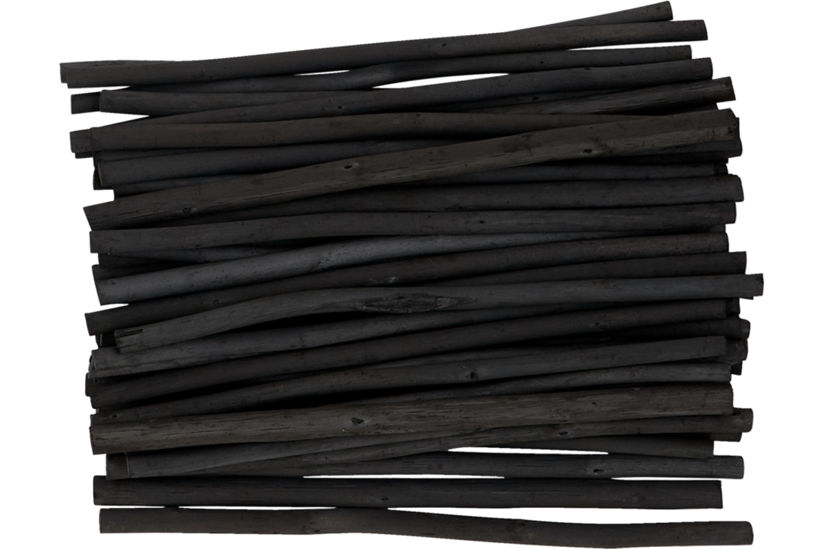 Houtskoolstaafje 50 stuks, 7 mm