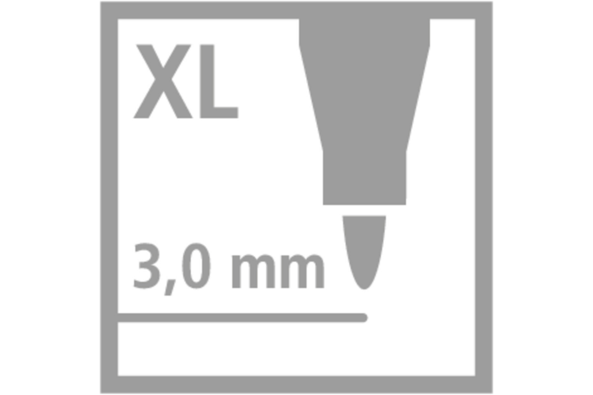 Viltstift STABILO Trio Jumbo set 12 kleuren