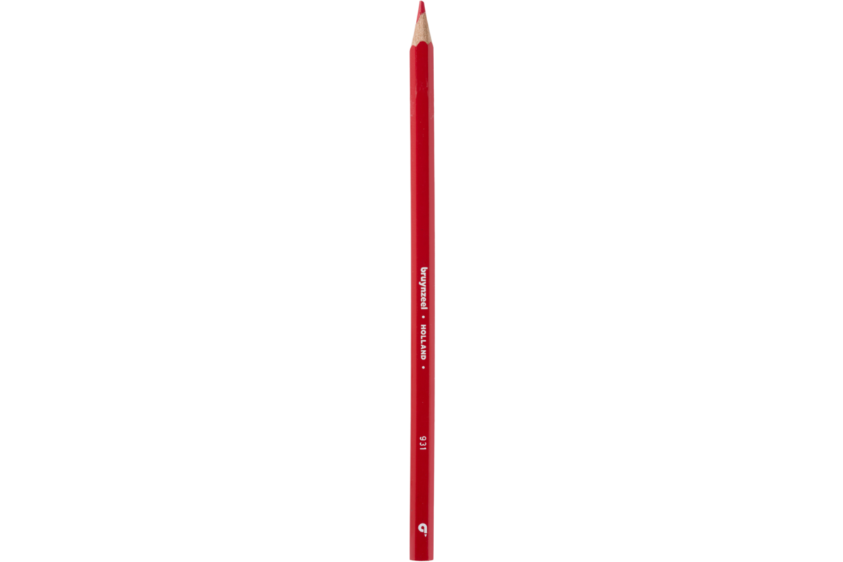 Kleurpotloden Bruynzeel super rood, 12 stuks