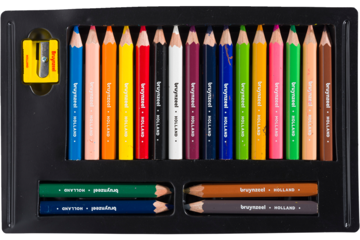 Kleurknotsen Bruynzeel assorti, 20 stuks