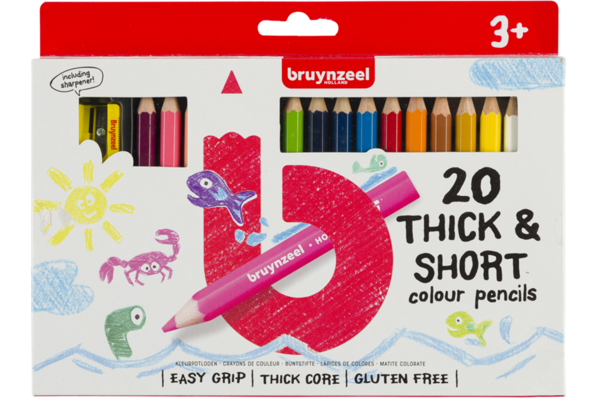 Kleurknotsen Bruynzeel assorti, 20 stuks