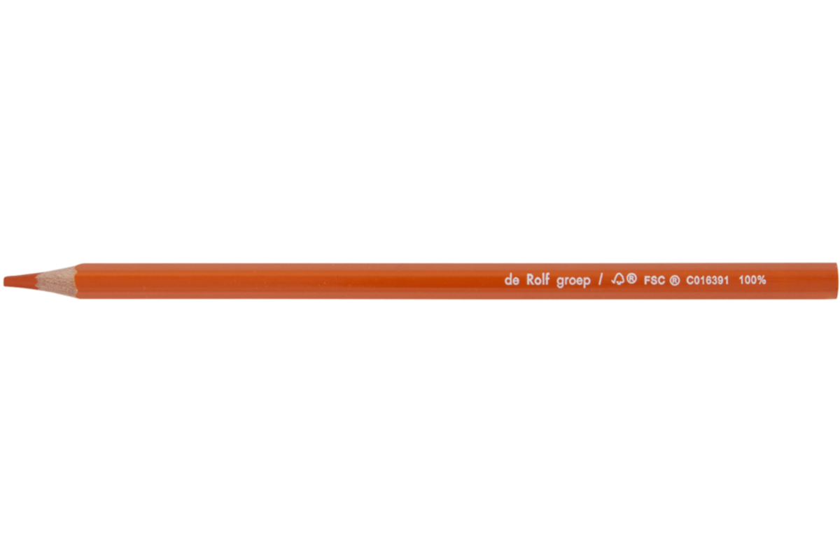 Kleurpotloden | de Rolf groep | oranje, 12 stuks