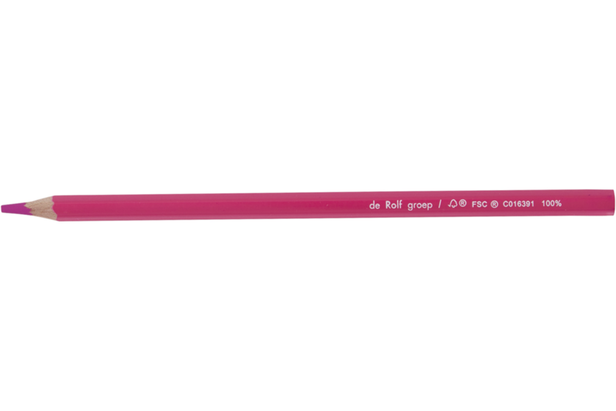 Kleurpotloden | de Rolf groep | roze, 12 stuks