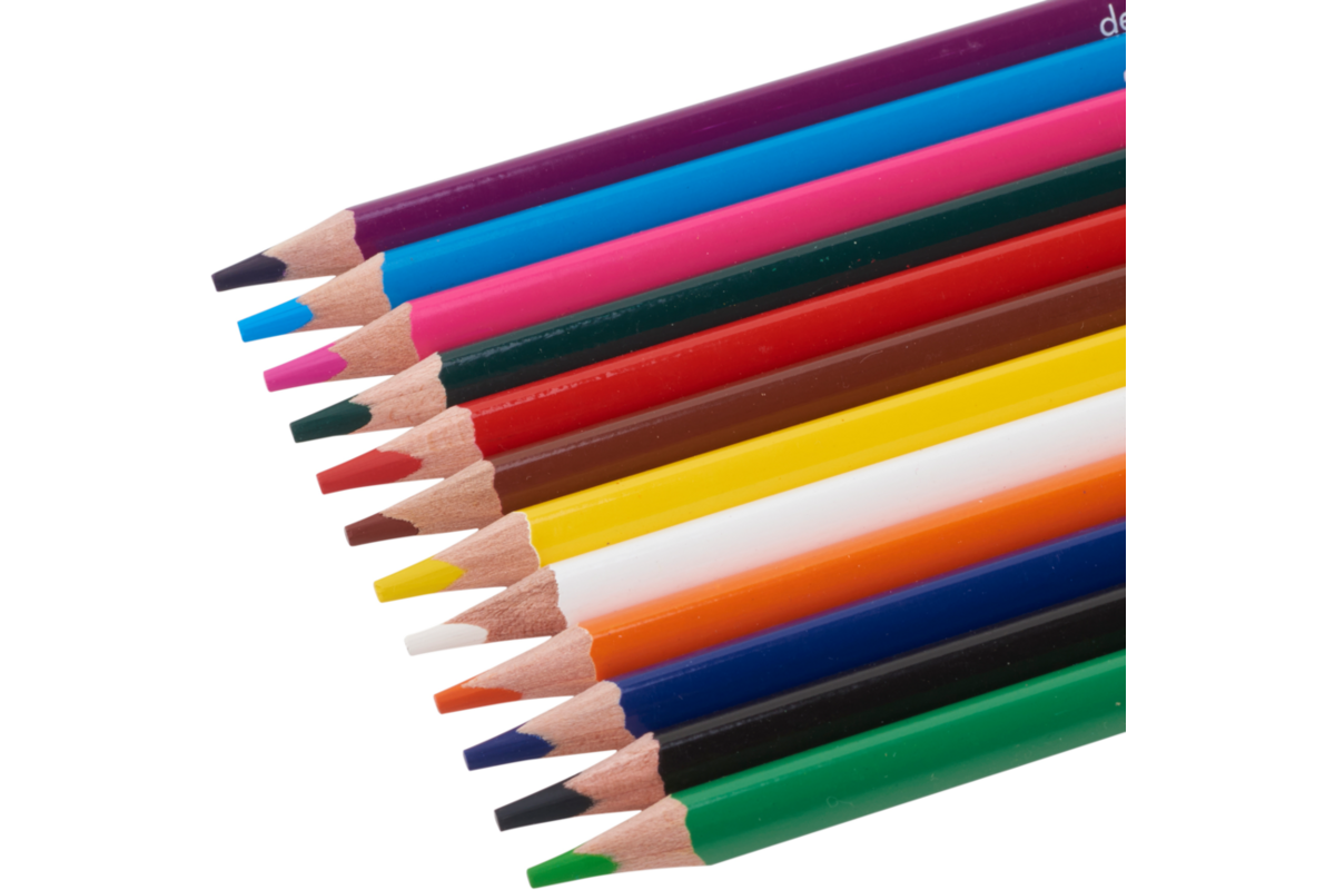 Kleurpotloden | de Rolf groep | driekantig  assorti, 12 stuks