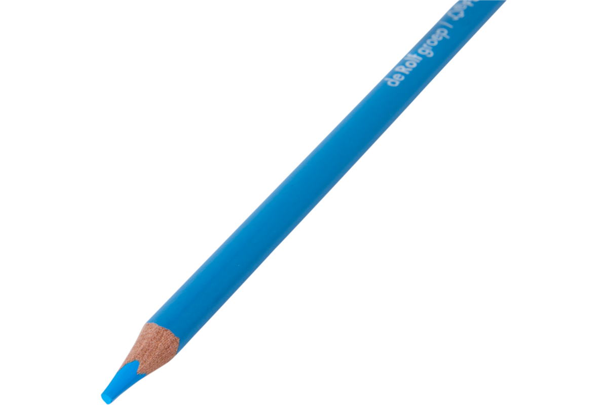 Kleurpotloden | de Rolf groep | driekantig blauw, 12 stuks