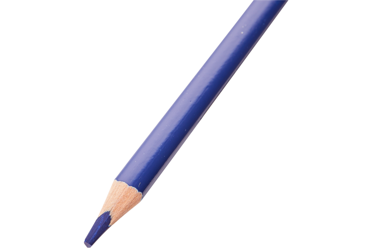 Kleurpotloden | de Rolf groep | driekantig donkerblauw, 12 stuks