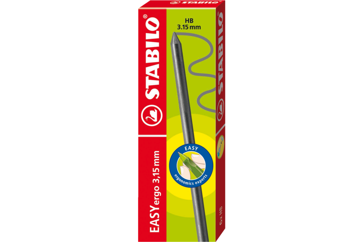 Vullingen STABILO EASYergo 3.15 stiften, 6 stuks