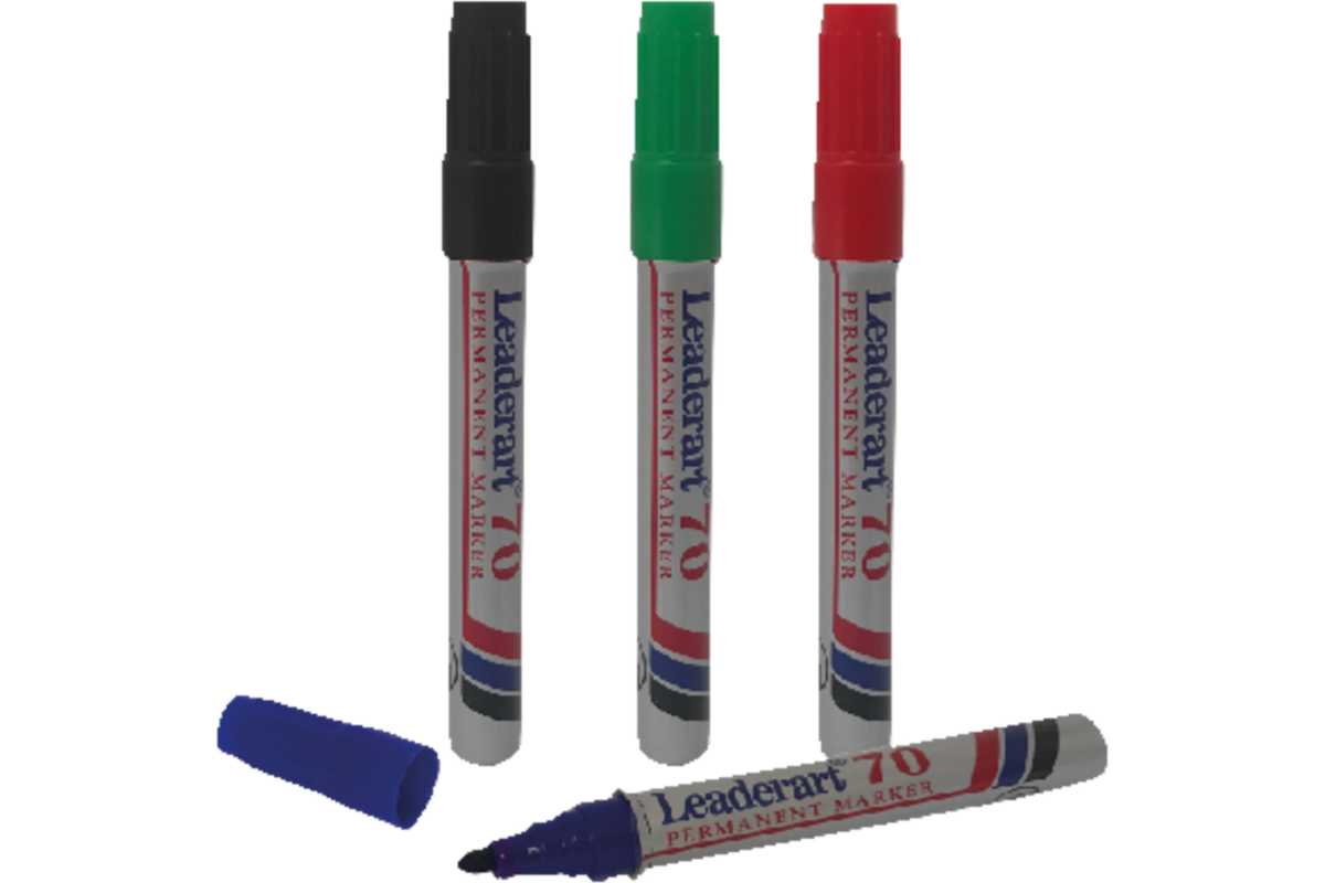 Permanent marker rond 1-3 mm rood