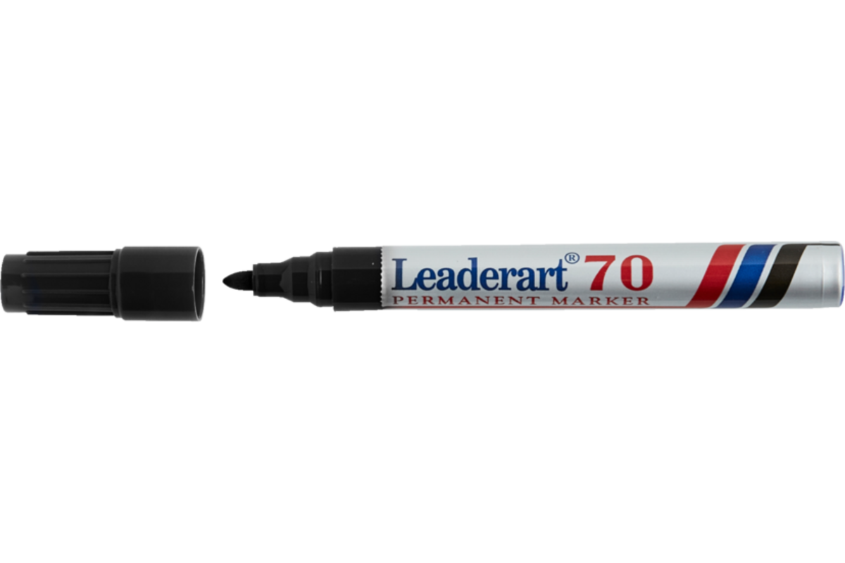 Permanent marker rond 1-3 mm zwart