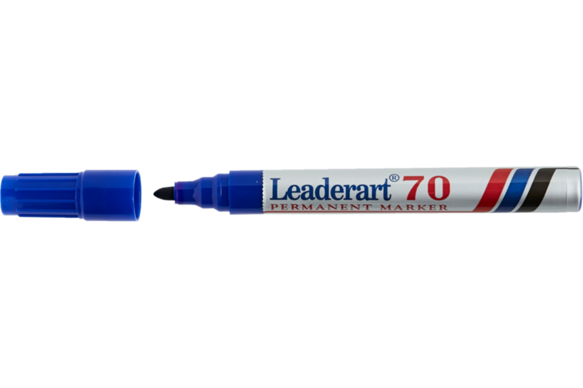 Permanent marker rond 1-3 mm blauw