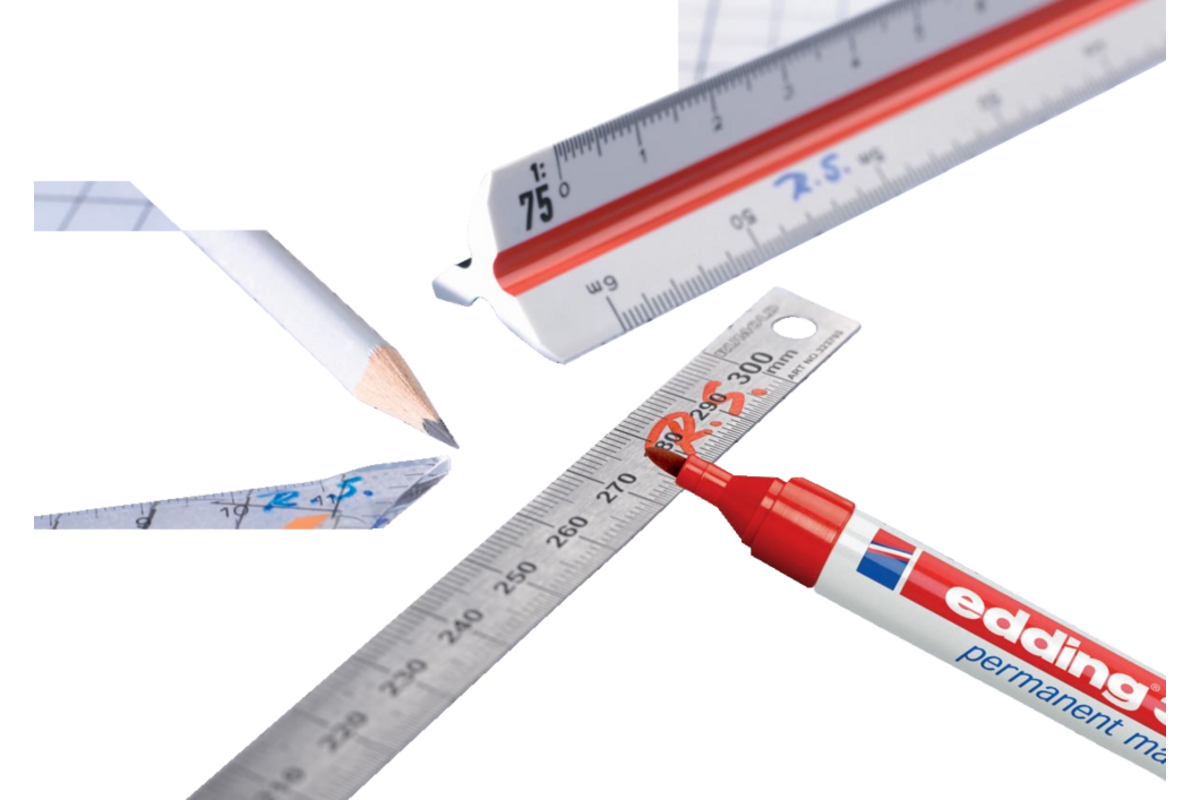 Permanent marker edding 3000 1,5-3 mm rood