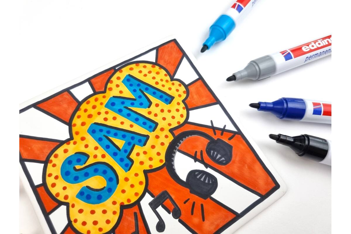 Permanent marker edding 3000 assorti 1,5-3 mm, 10 stuks