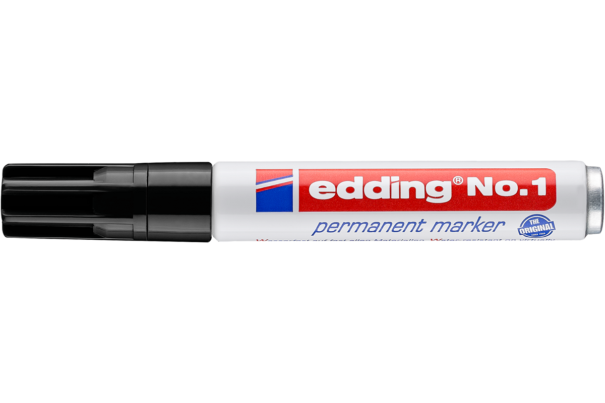 Permanent marker edding No.1 zwart