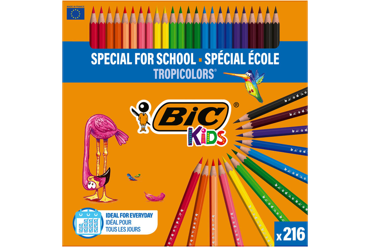 Kleurpotloden BIC TropiColors kleurpotlood Class Pack 216