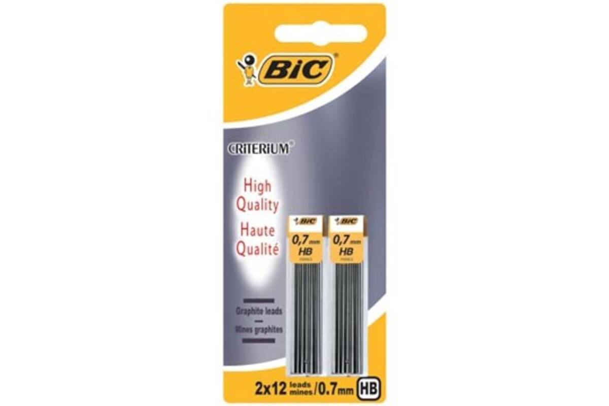 Vulpotlood stiften BIC 0,7mm HB, 24 stuks
