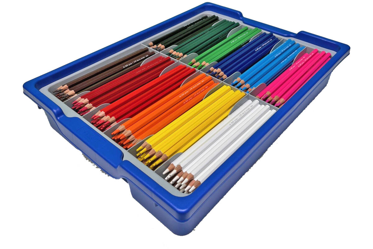 Kleurpotloden | de Rolf groep | zeskantig 7 mm assorti classpack, 288 stuks