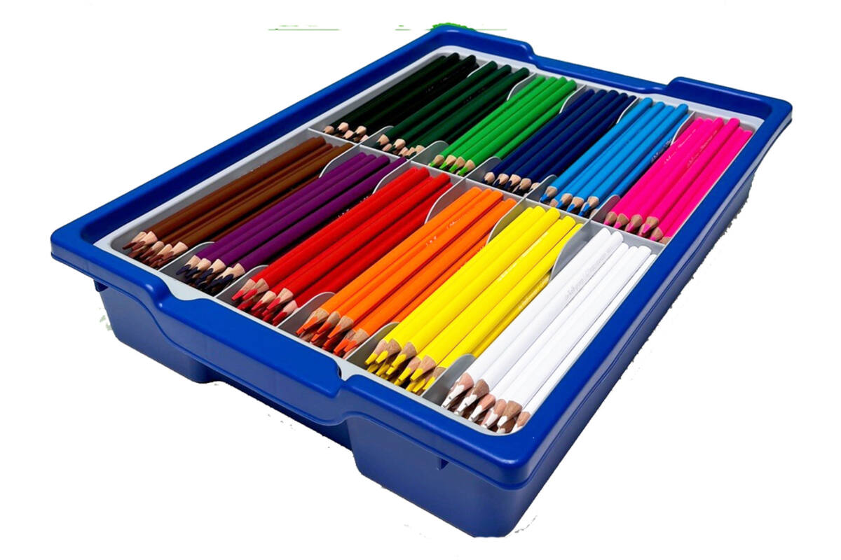 Kleurpotloden | de Rolf groep | driekantig 7,5 mm assorti classpack, 288 stuks