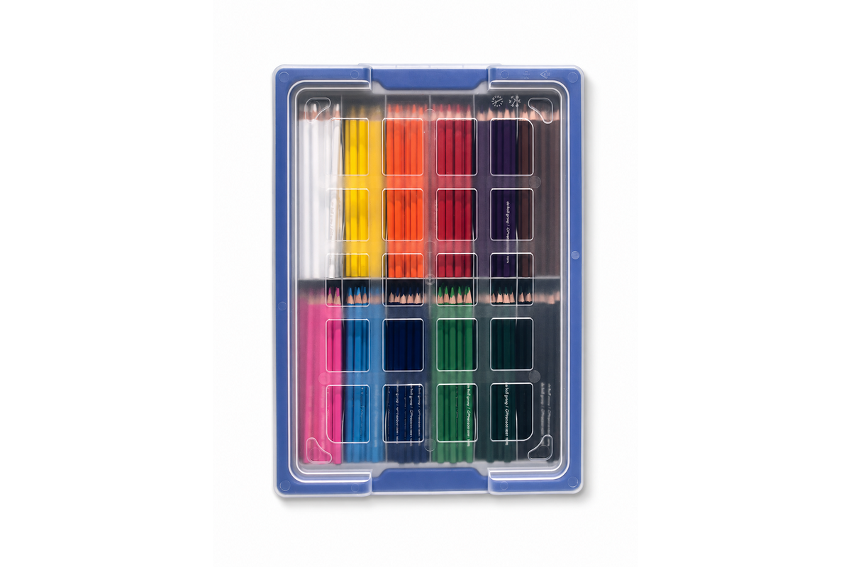 Kleurpotloden | de Rolf groep | driekantig 7,5 mm assorti classpack, 288 stuks