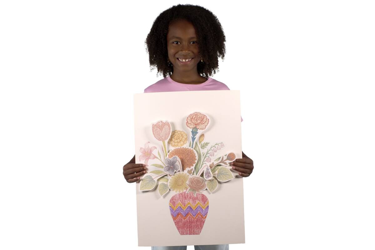 Patroonplaten botanische bloemen 16 x 27 cm, 14 stuks