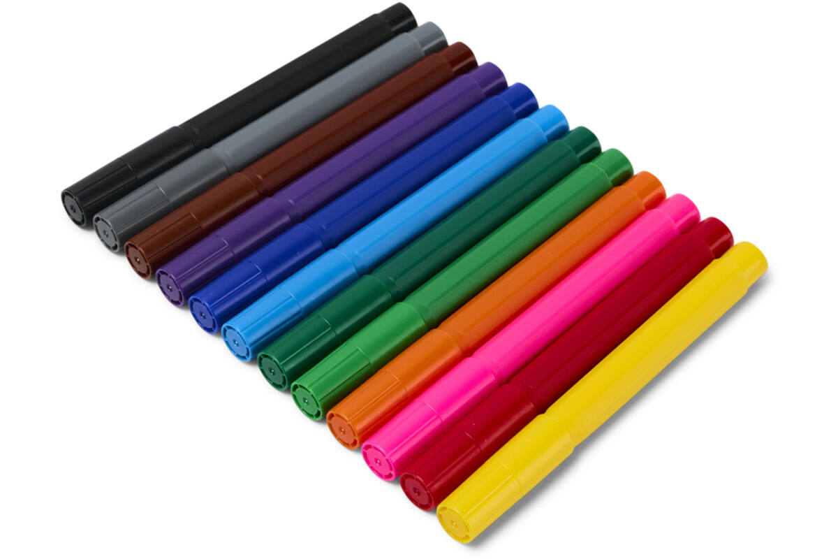Viltstiften Jumbo | de Rolf groep | dik 4 mm assorti, 12 stuks