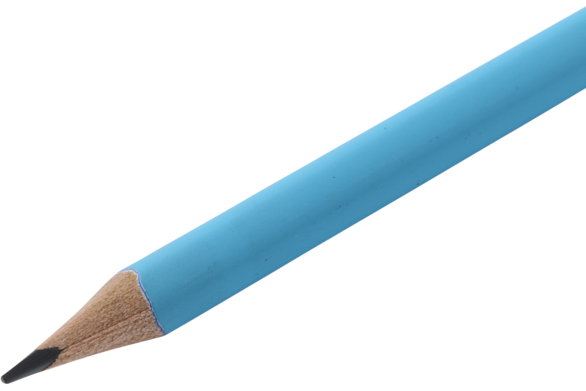 Schrijfpotloden | de Rolf groep | HB driekantig blauw, 72 stuks