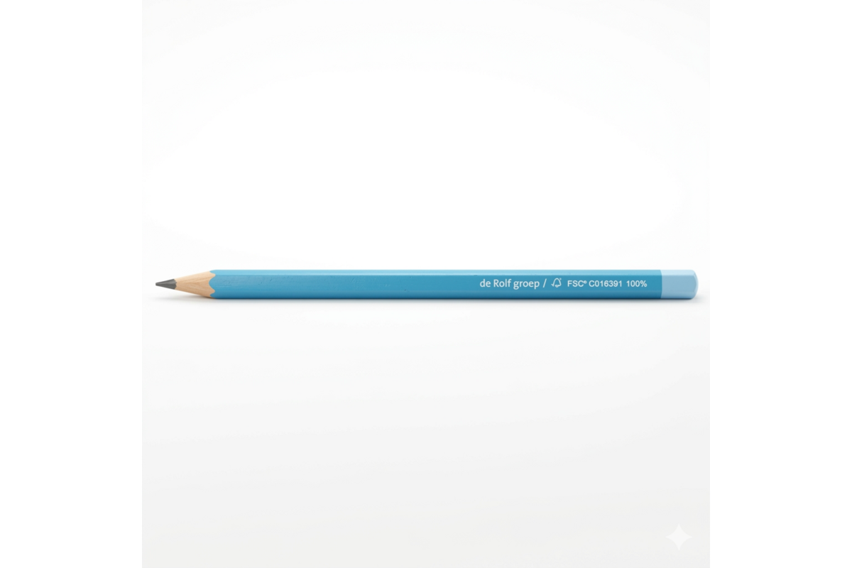 Schrijfpotloden | de Rolf groep | HB driekantig blauw, 72 stuks