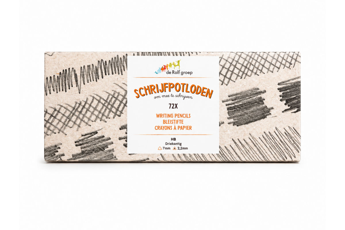 Schrijfpotloden | de Rolf groep | HB driekantig blauw, 72 stuks