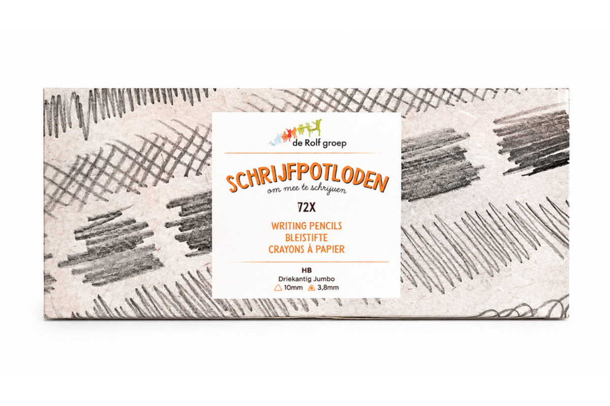 Schrijfpotloden Jumbo | de Rolf groep | HB driekantig blauw, 72 stuks