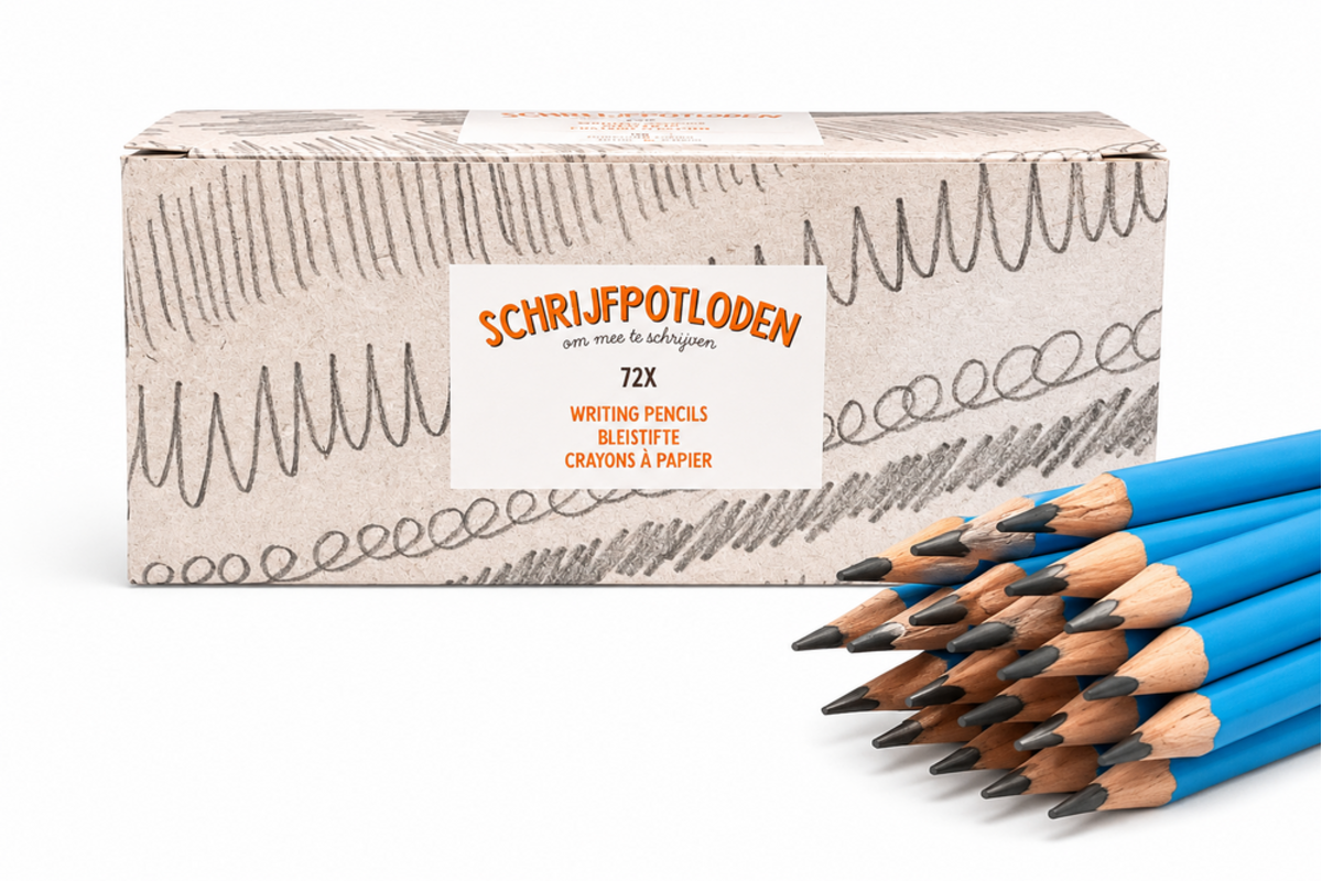 Schrijfpotloden Jumbo | de Rolf groep | HB driekantig blauw, 72 stuks