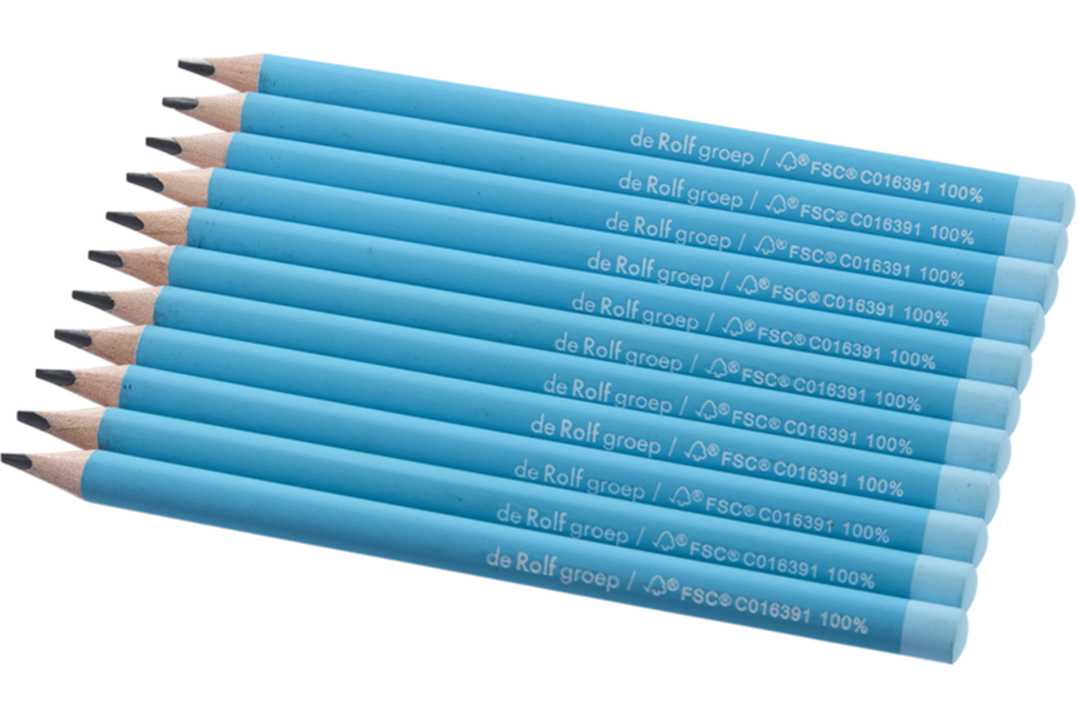 Schrijfpotloden Jumbo | de Rolf groep | HB driekantig blauw, 72 stuks