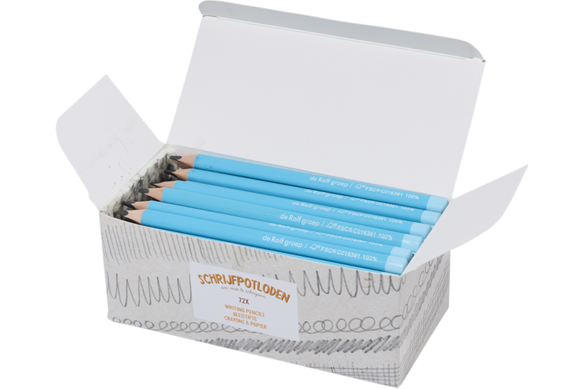 Schrijfpotloden Jumbo | de Rolf groep | HB driekantig blauw, 72 stuks