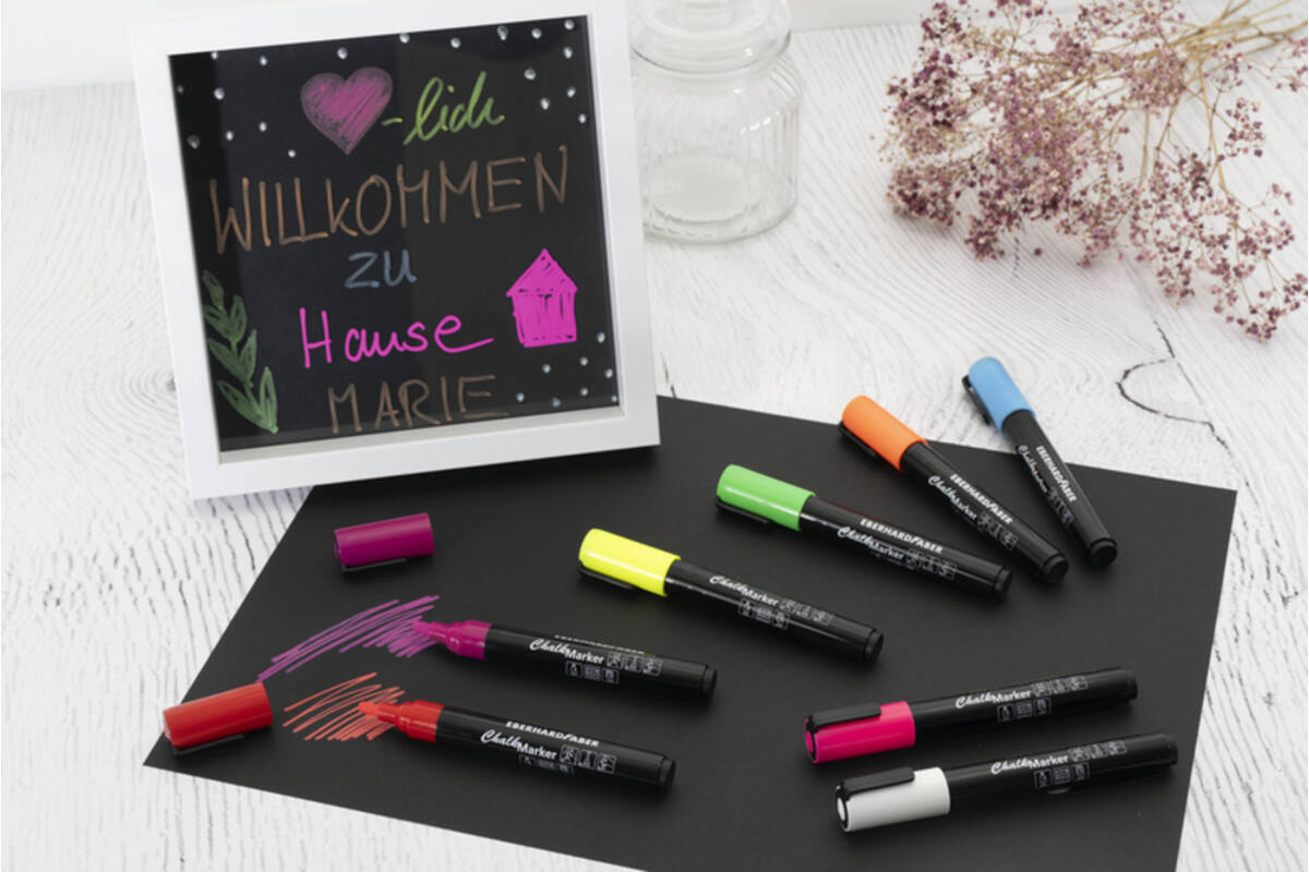 Krijtstiften 1-2 mm assorti, 8 stuks