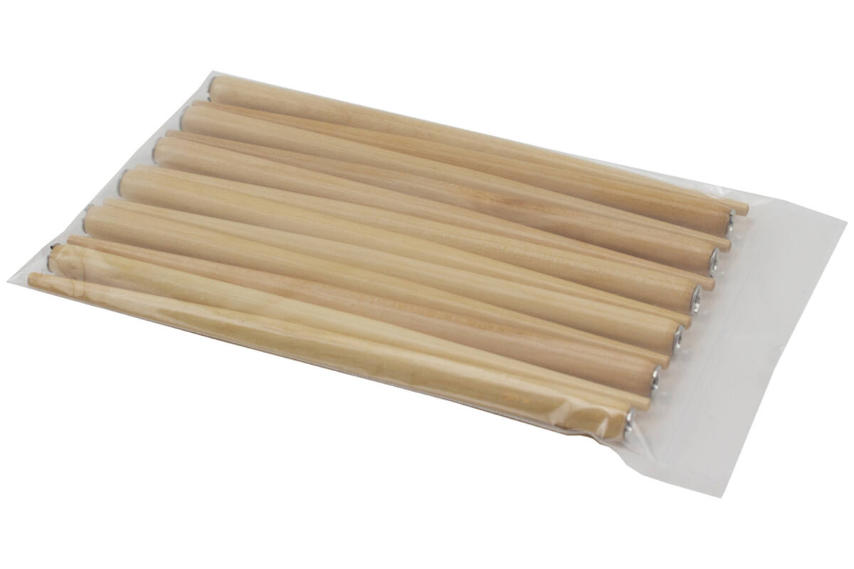 Kroontjespenhouder hout, 12 stuks