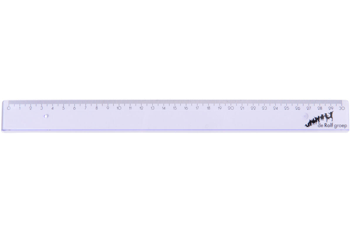 Liniaal plastic 30 cm, 20 stuks