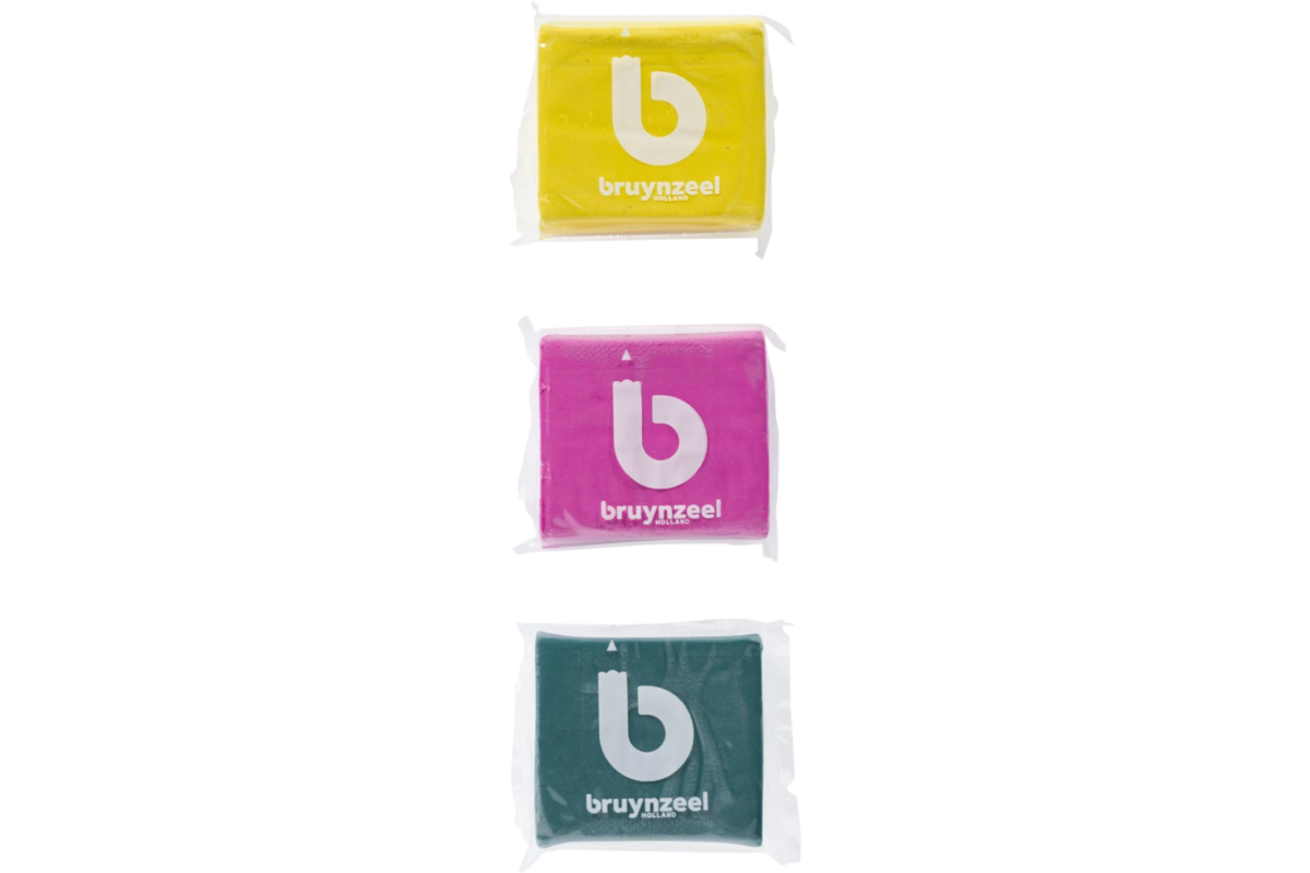 Kneedgum Bruynzeel assorti, 3 stuks