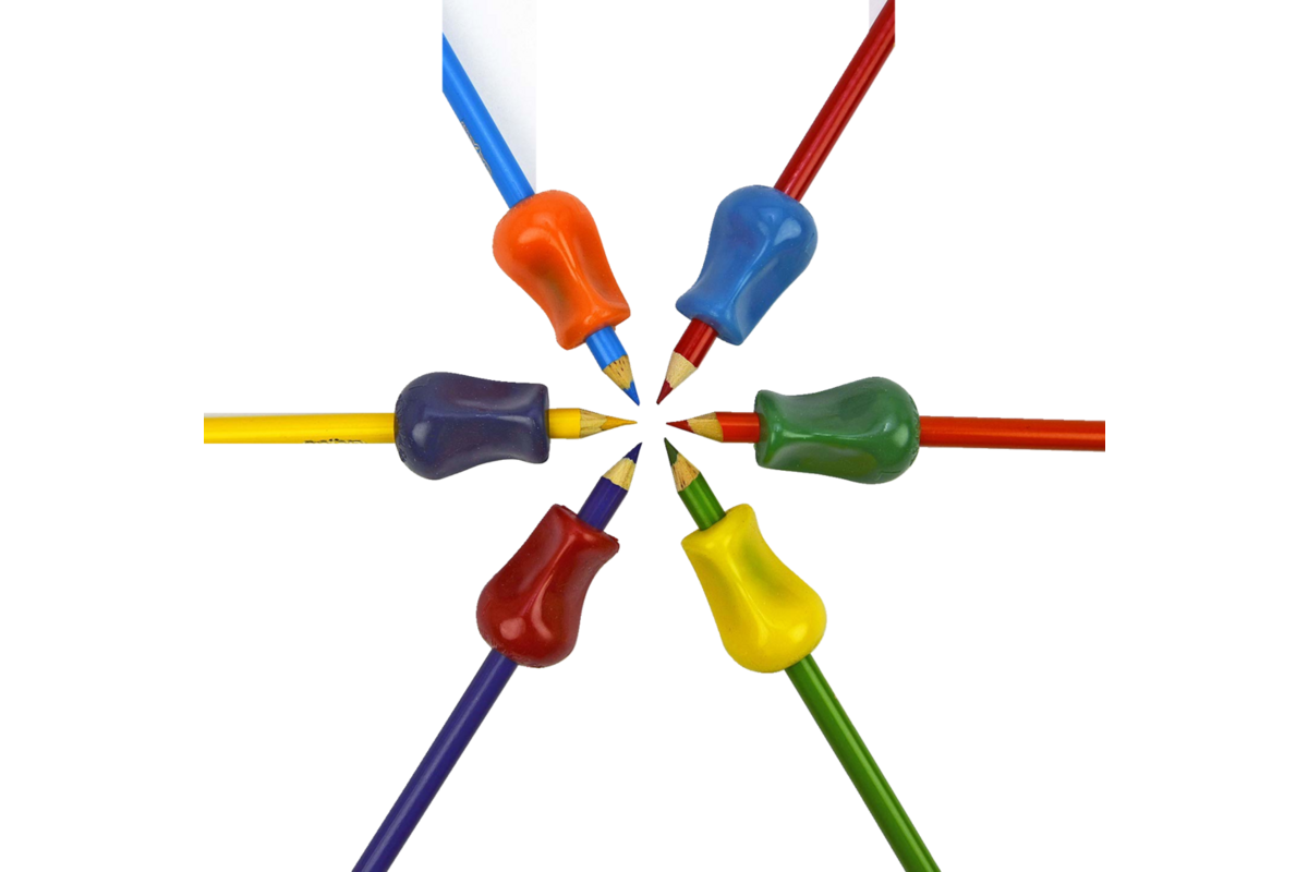 Schrijfhulp The pencil grip assorti, 10 stuks