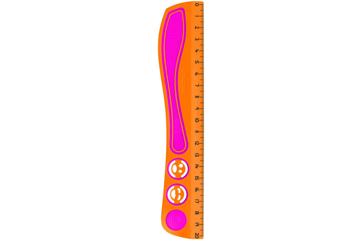 Liniaal Maped Kidy learn assorti, 20 cm