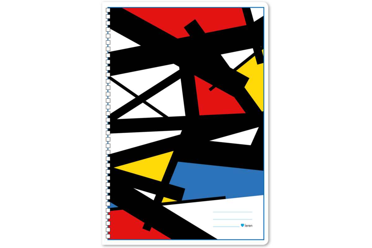 Plakboek  blanco, mondriaan, 22 × 32 cm