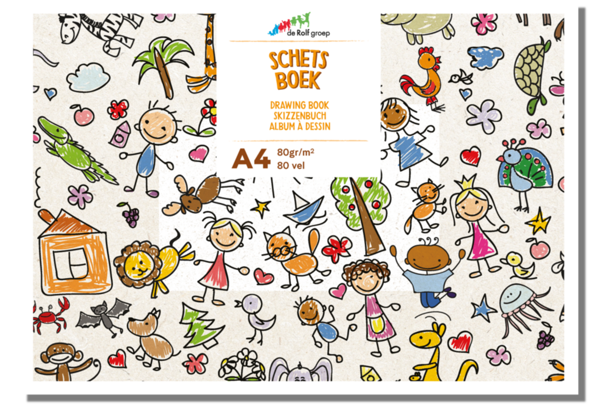 Schetsboek | de Rolf groep A4, 80 vel