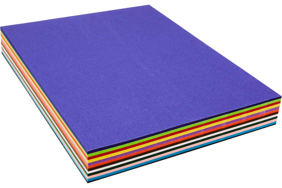 Wasco papier 25 x 32 cm ass. 240 vel in 12 kleuren, 120 grs.