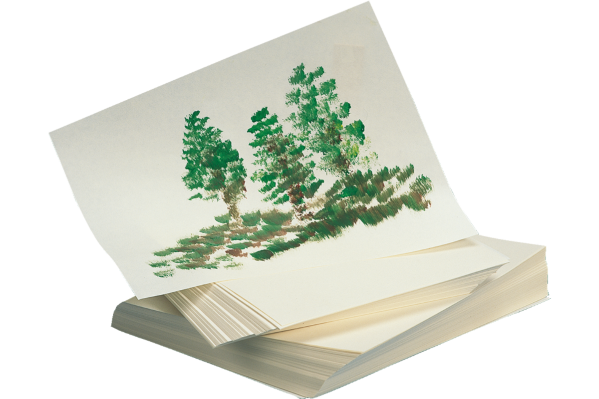 Verfpapier 25 x 32 cm 500 vel, 60 grs.