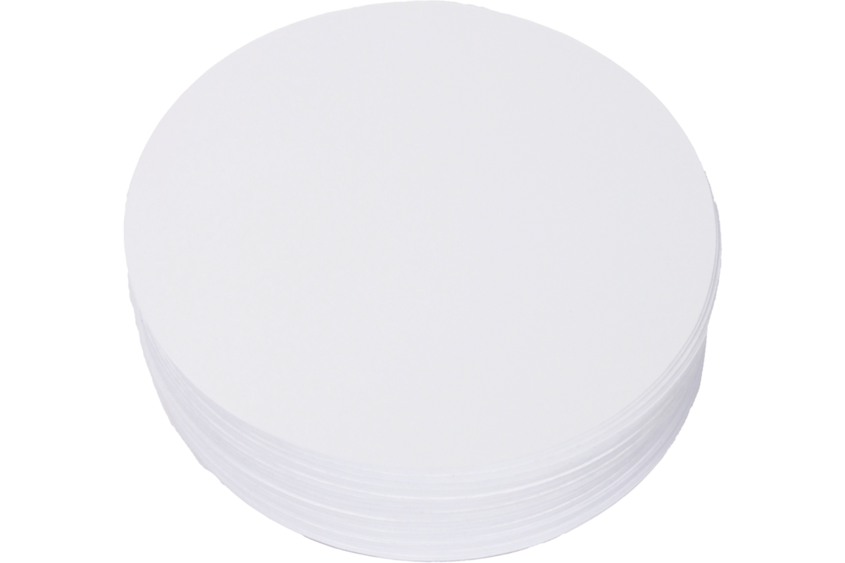 Tekenpapier wit, rond 25 cm 500 vel, 120 grs.