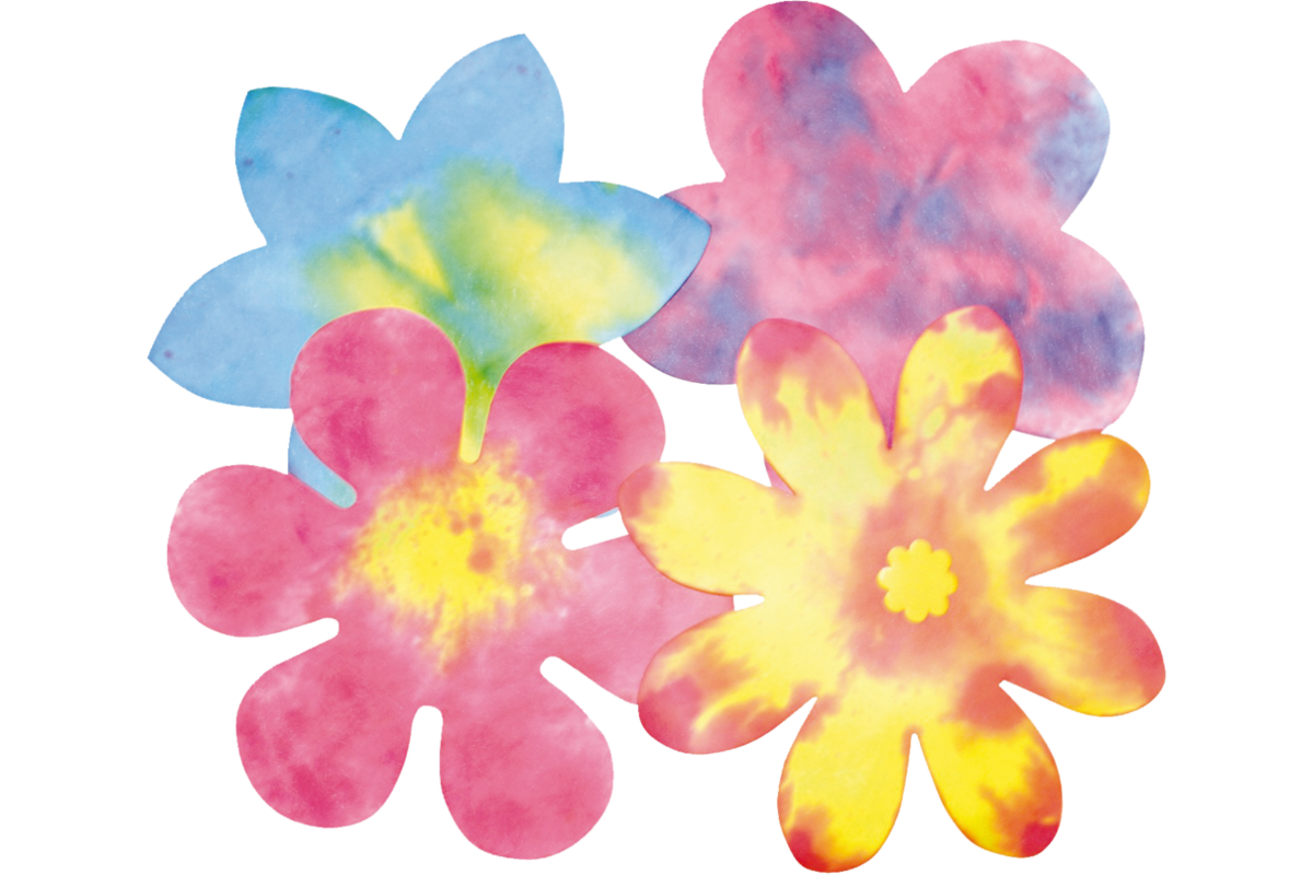 Filterpapier bloemen 23 cm, 80 stuks