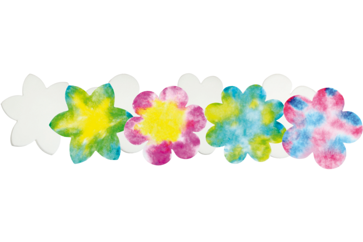 Filterpapier bloemen 23 cm, 80 stuks