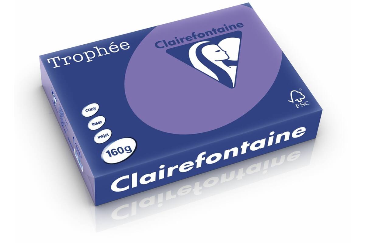Omslagkarton violet A4, FSC houtvrij 250 vel, 160grs.