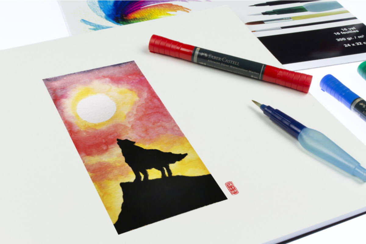 Aquarelpapier A3 roomwit 300 gram, 16 vel