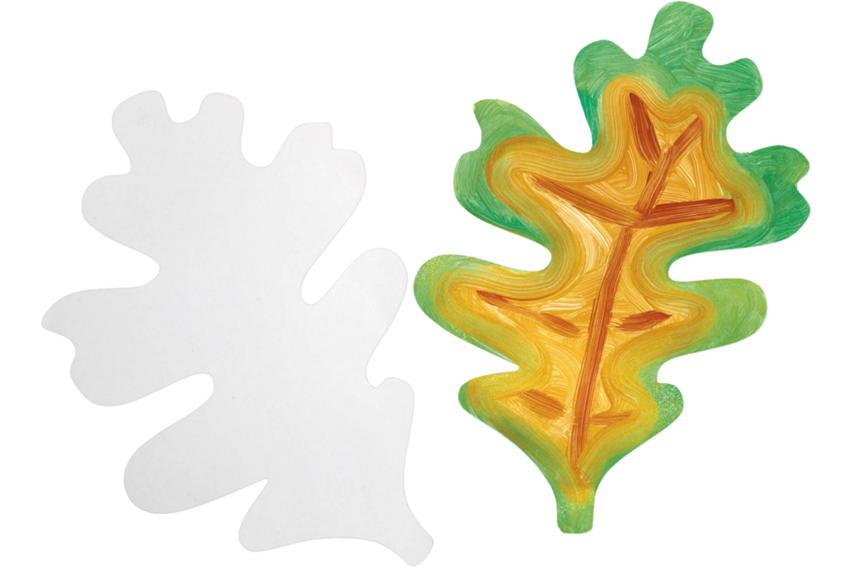 Jumbo bladeren 46 x 38 cm assorti, 24 stuks