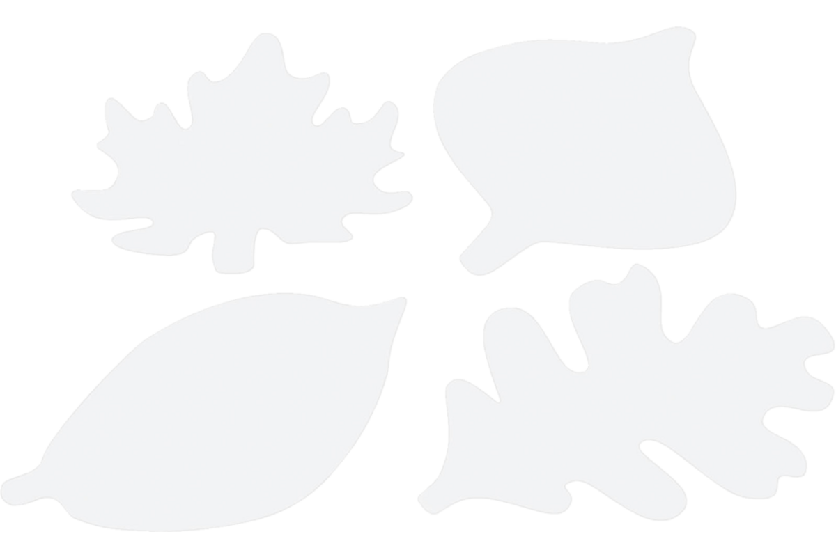 Jumbo bladeren 46 x 38 cm assorti, 24 stuks