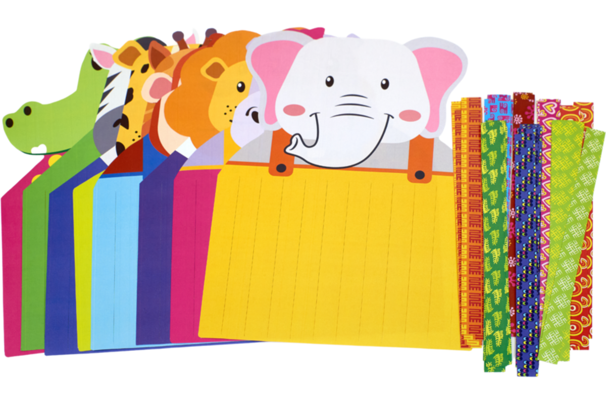 Weefmat Afrikaanse dieren, 24 stuks