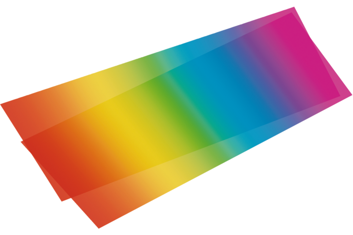 Lampionpapier regenboogkleuren 25 vel, 22 x 51 cm